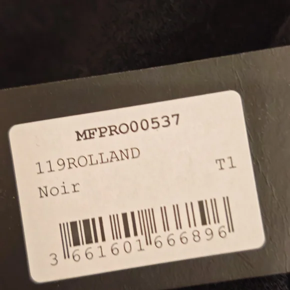 Maje Black Wool Drape Sweater Rolland Open Back Midi Dress size 1/Small 0260 - Picture 14 of 16